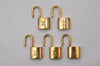 Authentic Louis Vuitton Padlock Gold 10Set LV 3597I