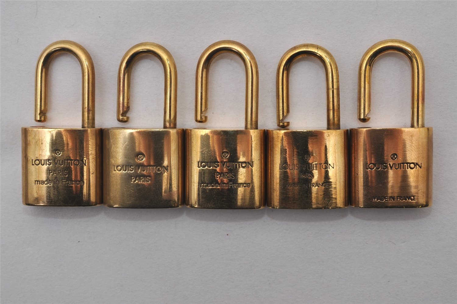 Authentic Louis Vuitton Padlock Gold 10Set LV 3597I