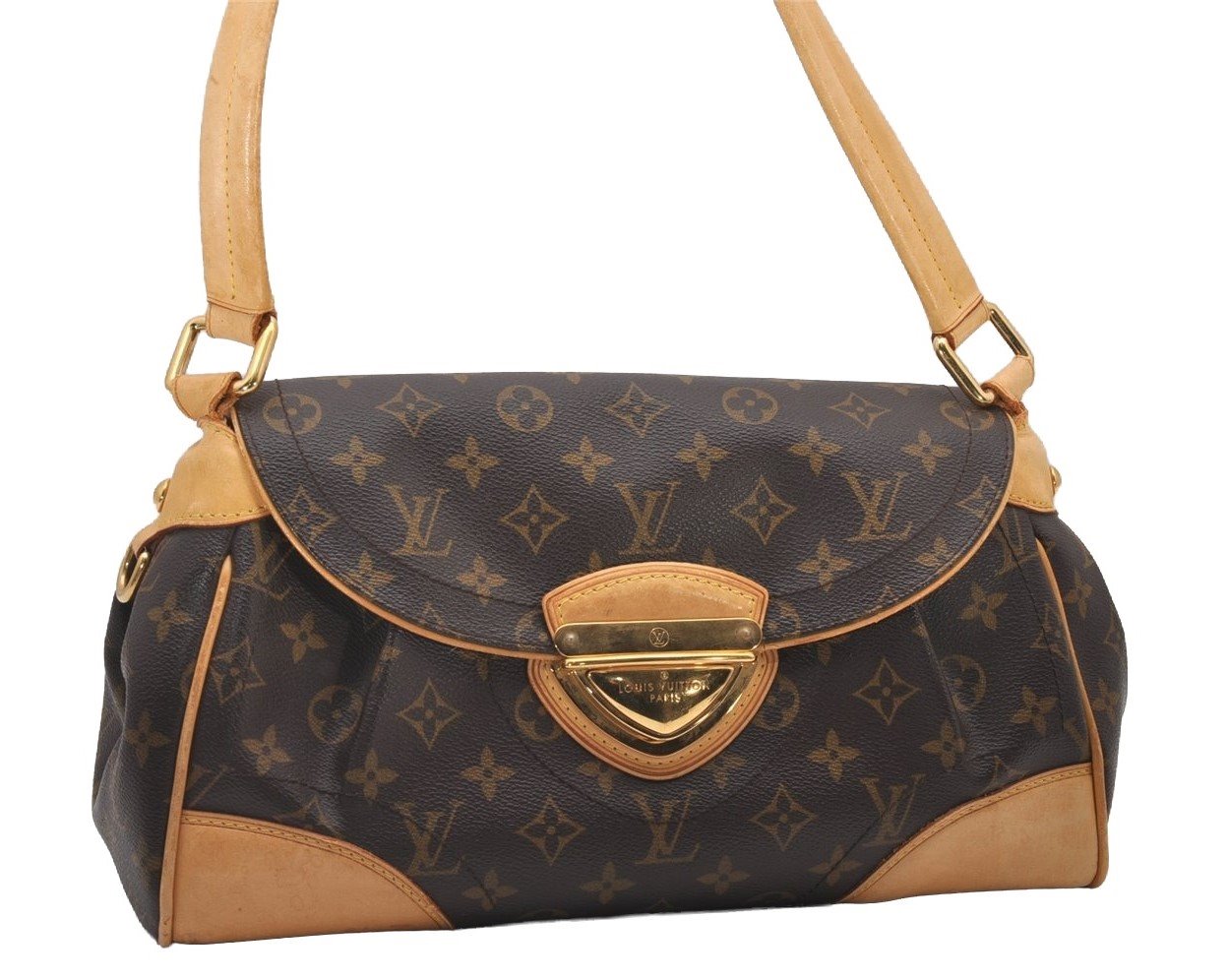 Authentic Louis Vuitton Monogram Beverly MM Shoulder Hand Bag M40121 LV 3598I