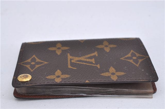 Auth Louis Vuitton Monogram Porte Cartes Credit Pression M60937 Card Case 3600F