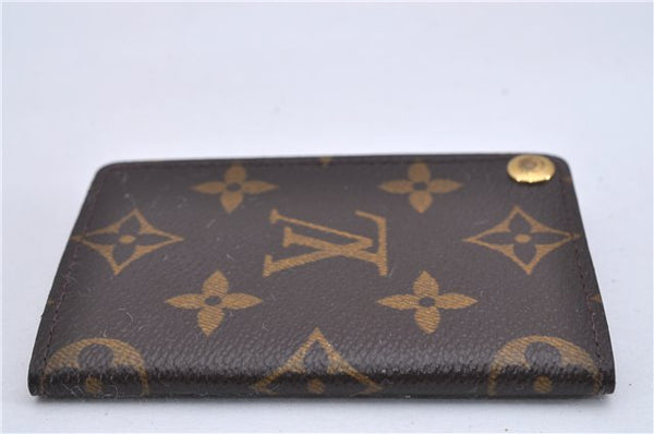 Auth Louis Vuitton Monogram Porte Cartes Credit Pression M60937 Card Case 3600F
