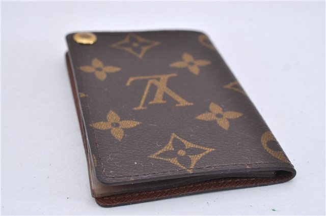 Auth Louis Vuitton Monogram Porte Cartes Credit Pression M60937 Card Case 3600F