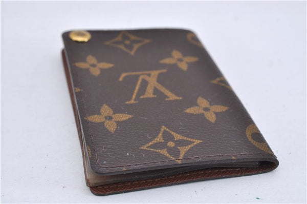 Auth Louis Vuitton Monogram Porte Cartes Credit Pression M60937 Card Case 3600F