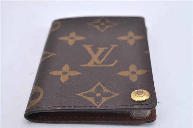 Auth Louis Vuitton Monogram Porte Cartes Credit Pression M60937 Card Case 3600F