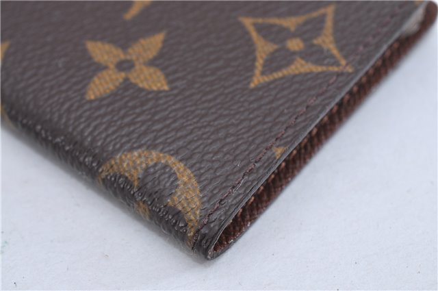 Auth Louis Vuitton Monogram Porte Cartes Credit Pression M60937 Card Case 3600F