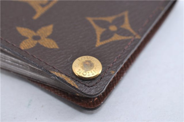 Auth Louis Vuitton Monogram Porte Cartes Credit Pression M60937 Card Case 3600F