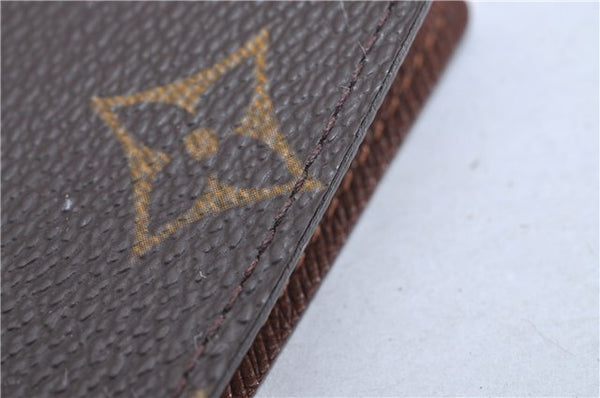 Auth Louis Vuitton Monogram Porte Cartes Credit Pression M60937 Card Case 3600F