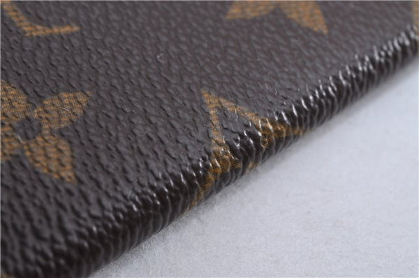 Auth Louis Vuitton Monogram Porte Cartes Credit Pression M60937 Card Case 3600F