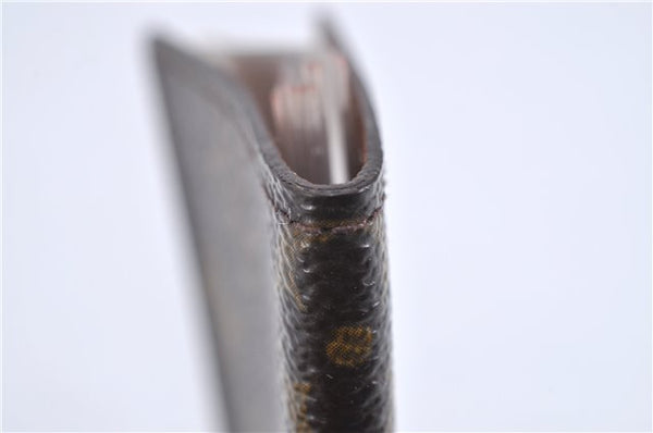 Auth Louis Vuitton Monogram Porte Cartes Credit Pression M60937 Card Case 3600F