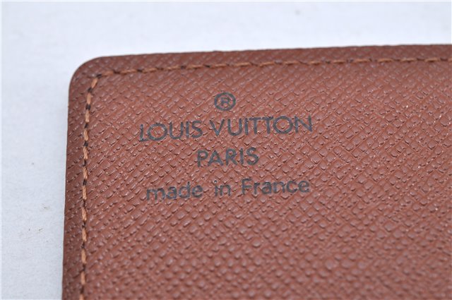 Auth Louis Vuitton Monogram Porte Cartes Credit Pression M60937 Card Case 3600F