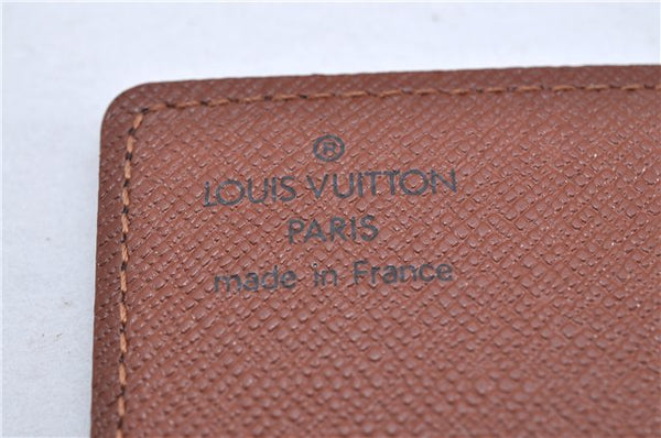 Auth Louis Vuitton Monogram Porte Cartes Credit Pression M60937 Card Case 3600F