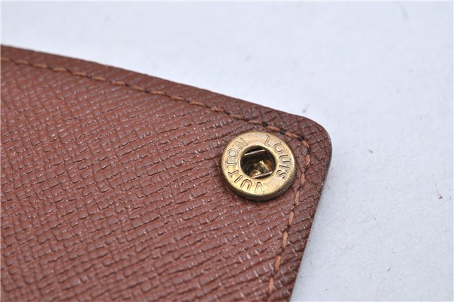 Auth Louis Vuitton Monogram Porte Cartes Credit Pression M60937 Card Case 3600F