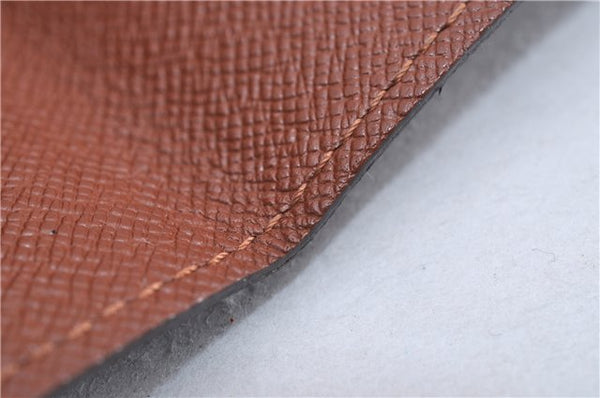 Auth Louis Vuitton Monogram Porte Cartes Credit Pression M60937 Card Case 3600F