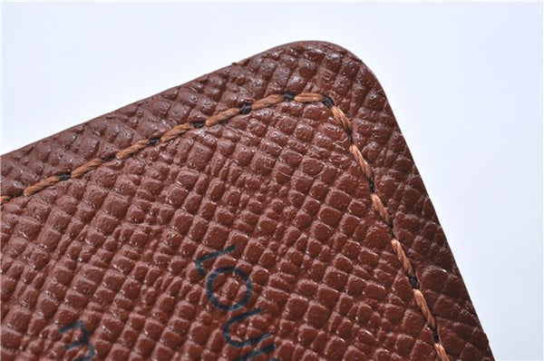 Auth Louis Vuitton Monogram Porte Cartes Credit Pression M60937 Card Case 3600F