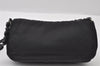 Authentic Christian Dior Maris Pearl Shoulder Bag Nylon Leather Black Junk 3601I