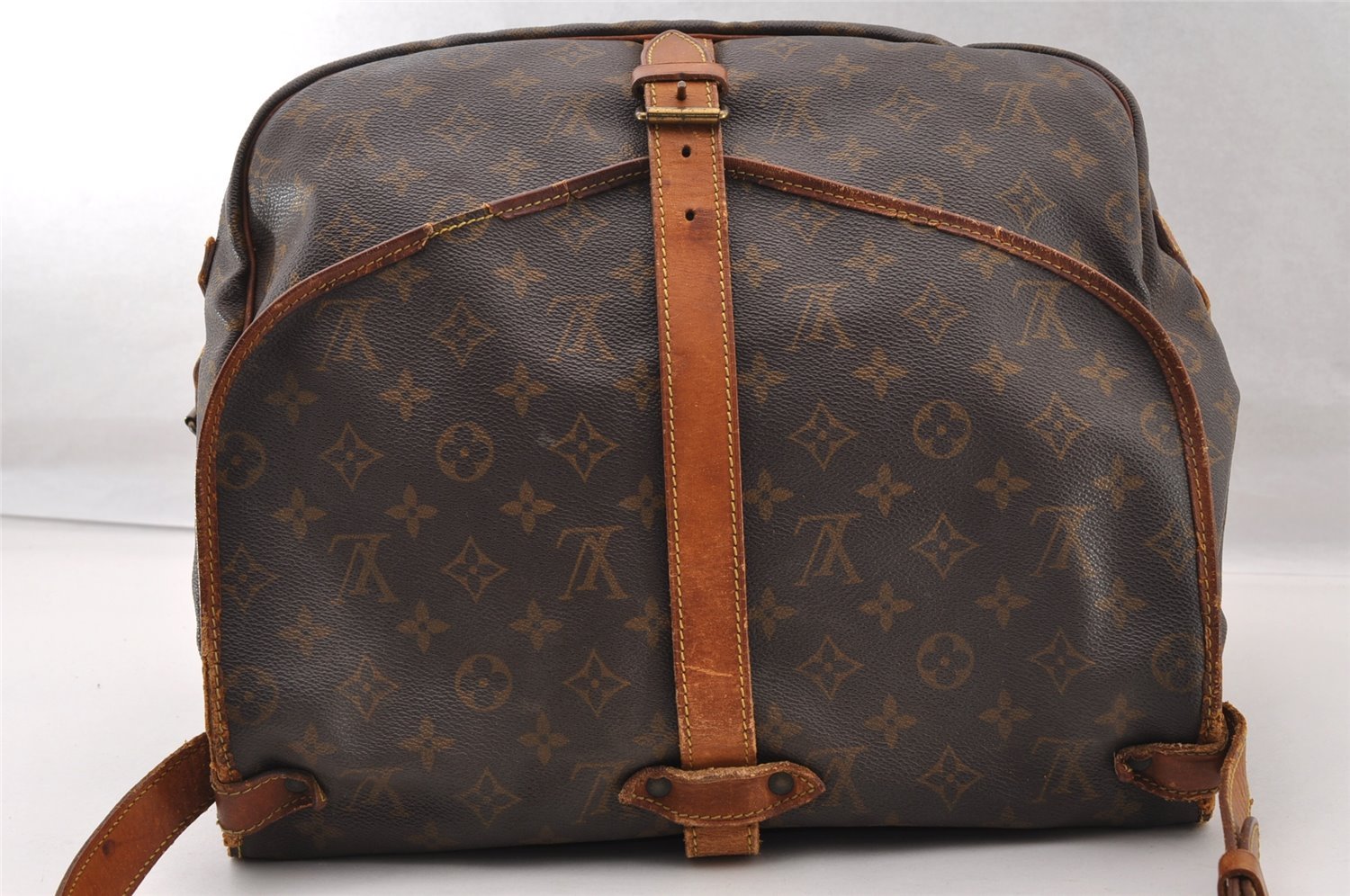 Authentic Louis Vuitton Monogram Saumur 35 Shoulder Cross Bag M42254 LV 3602I