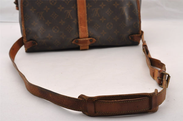 Authentic Louis Vuitton Monogram Saumur 35 Shoulder Cross Bag M42254 LV 3602I