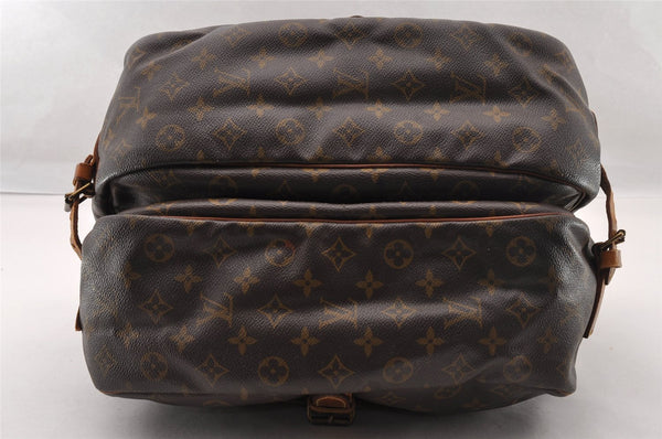 Authentic Louis Vuitton Monogram Saumur 35 Shoulder Cross Bag M42254 LV 3602I