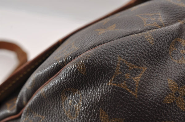 Authentic Louis Vuitton Monogram Saumur 35 Shoulder Cross Bag M42254 LV 3602I