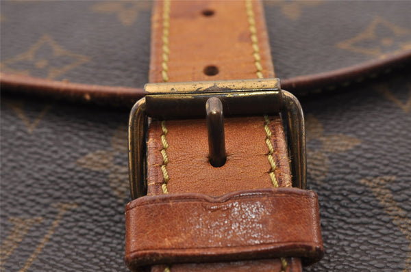 Authentic Louis Vuitton Monogram Saumur 35 Shoulder Cross Bag M42254 LV 3602I