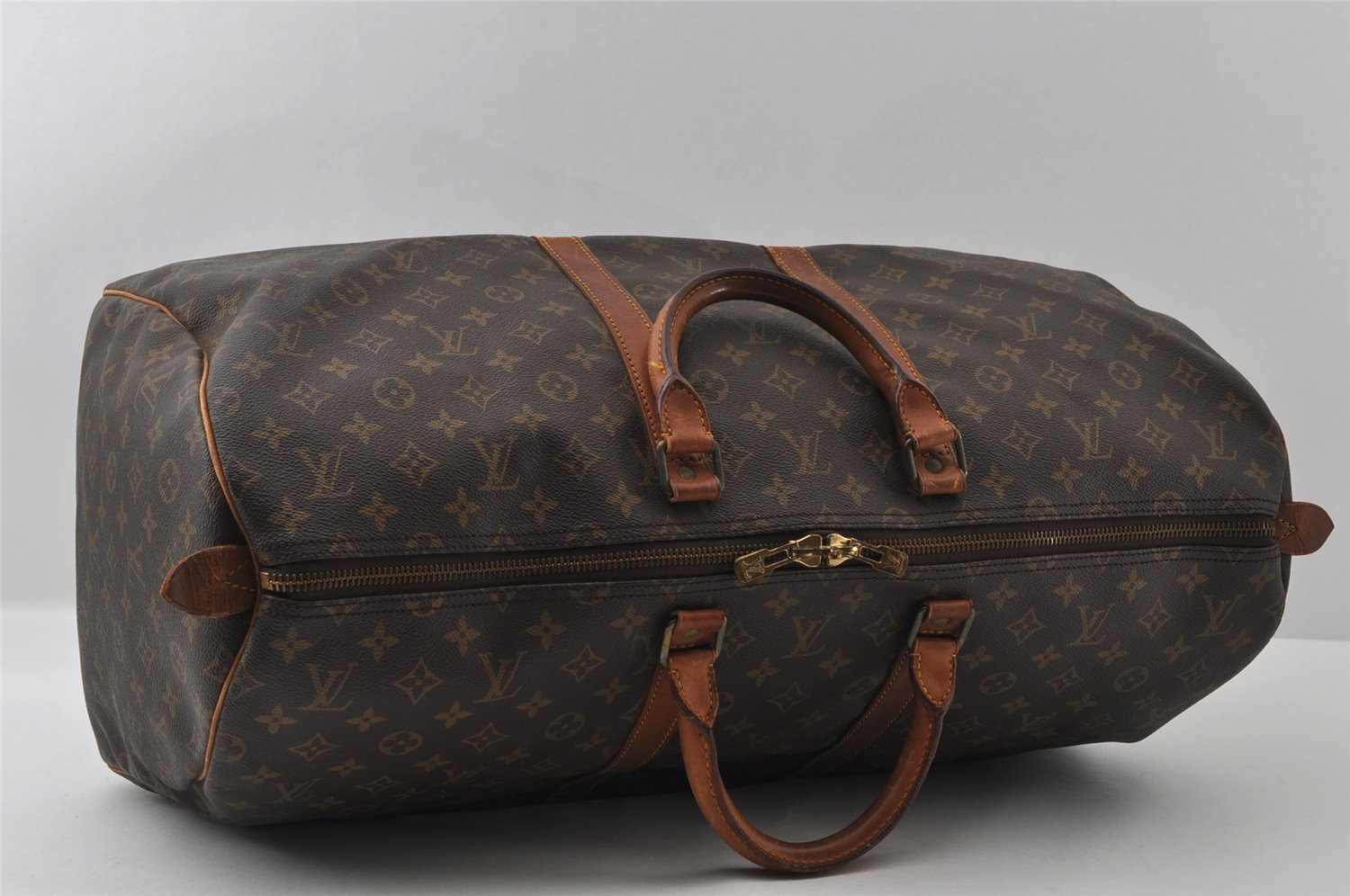 Authentic Louis Vuitton Monogram Keepall 55 Travel Boston Bag M41424 LV 3605I