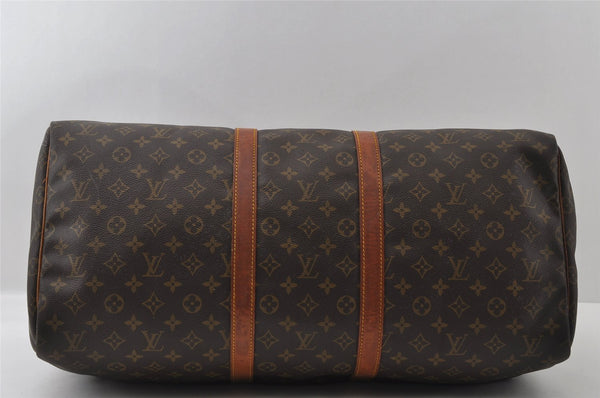 Authentic Louis Vuitton Monogram Keepall 55 Travel Boston Bag M41424 LV 3605I