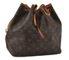 Authentic Louis Vuitton Monogram Petit Noe M42226 Shoulder Drawstring Bag 3606I