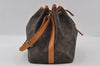 Authentic Louis Vuitton Monogram Petit Noe M42226 Shoulder Drawstring Bag 3606I