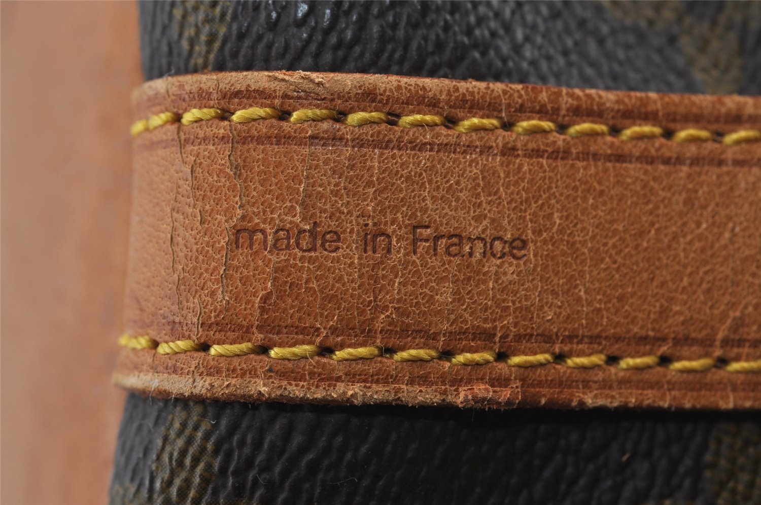 Authentic Louis Vuitton Monogram Petit Noe M42226 Shoulder Drawstring Bag 3606I