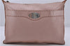 Authentic FENDI Selleria Shoulder Cross Body Bag Purse Leather Pink 3608C