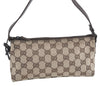 Authentic GUCCI Hand Bag Pouch Purse GG Canvas Leather 103399 Brown 3609C