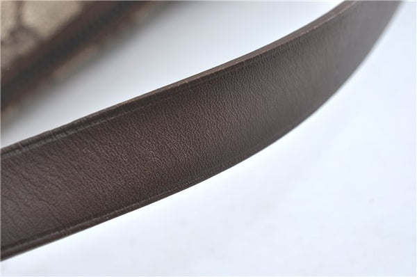 Authentic GUCCI Hand Bag Pouch Purse GG Canvas Leather 103399 Brown 3609C