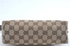 Authentic GUCCI Hand Bag Pouch Purse GG Canvas Leather 103399 Brown 3609C