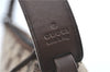 Authentic GUCCI Hand Bag Pouch Purse GG Canvas Leather 103399 Brown 3609C