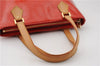 Authentic Louis Vuitton Vernis Houston Shoulder Hand Bag Red M91092 LV 3610F