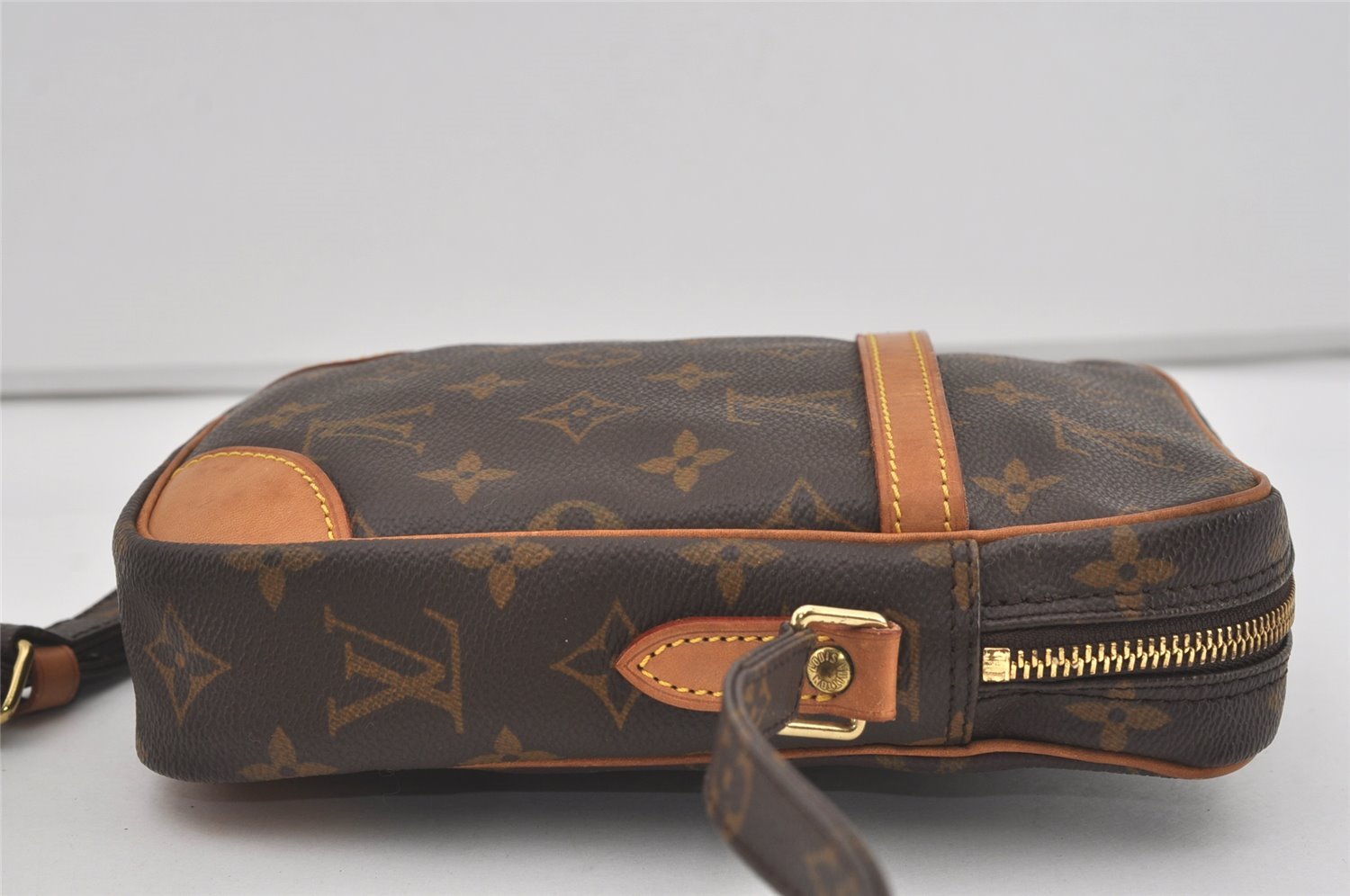 Authentic Louis Vuitton Monogram Danube Shoulder Cross Body Bag M45266 LV 3610I