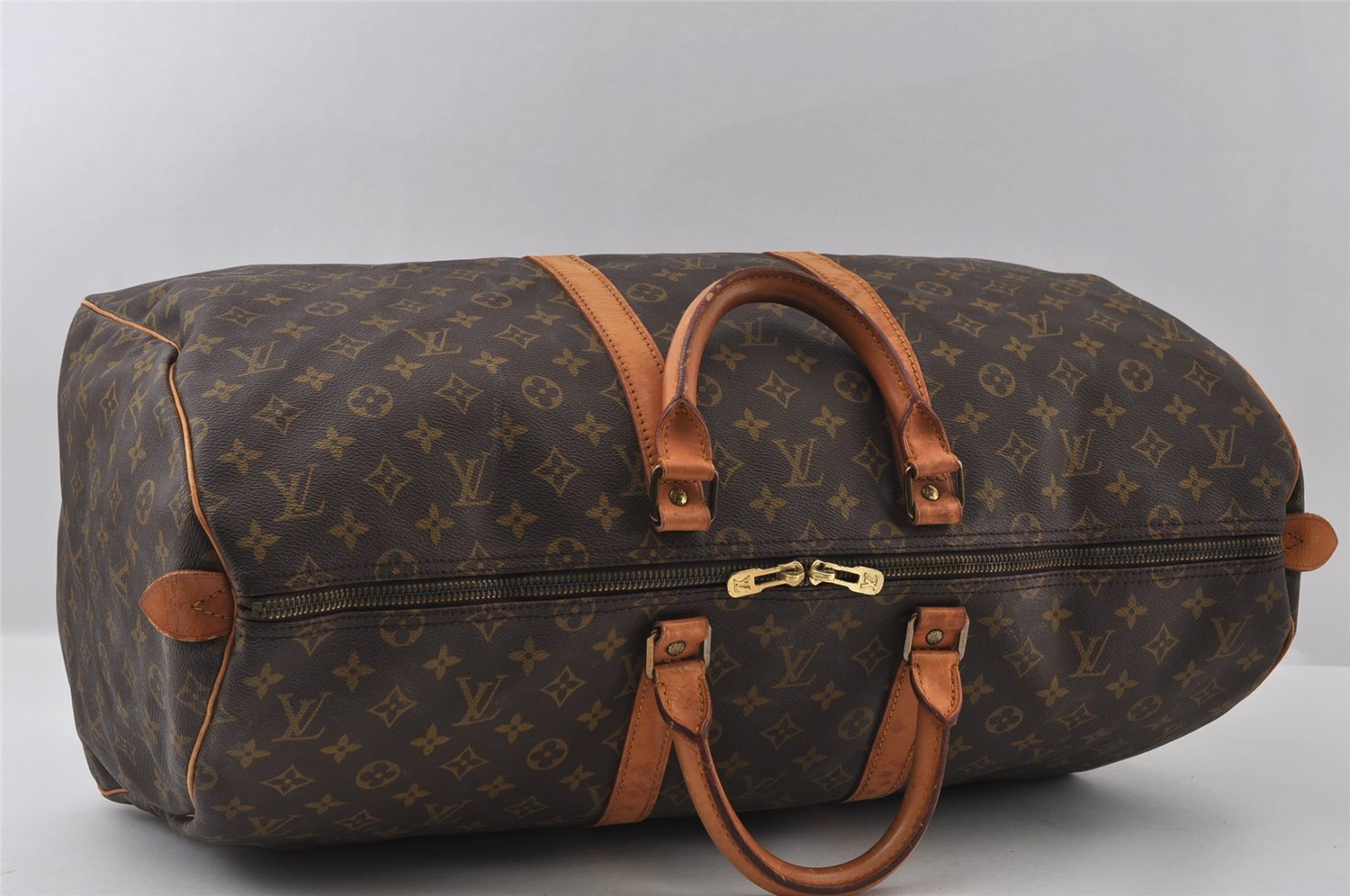 Authentic Louis Vuitton Monogram Keepall 55 Travel Boston Bag M41424 LV 3612I