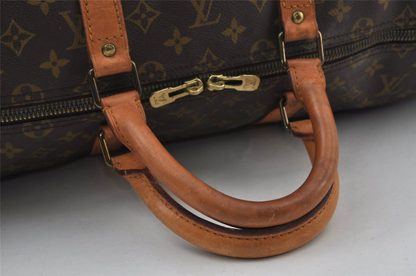 Authentic Louis Vuitton Monogram Keepall 55 Travel Boston Bag M41424 LV 3612I