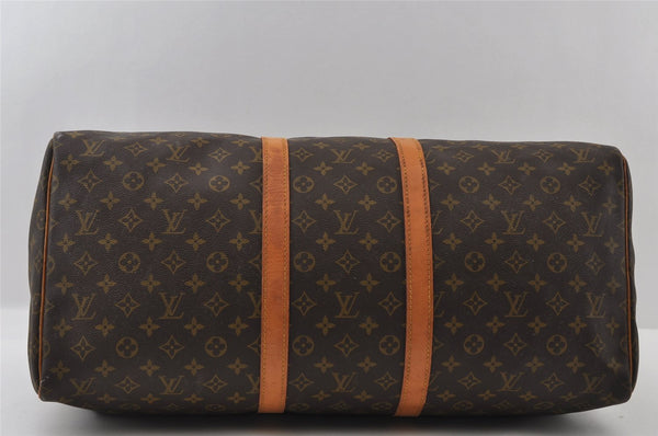 Authentic Louis Vuitton Monogram Keepall 55 Travel Boston Bag M41424 LV 3612I