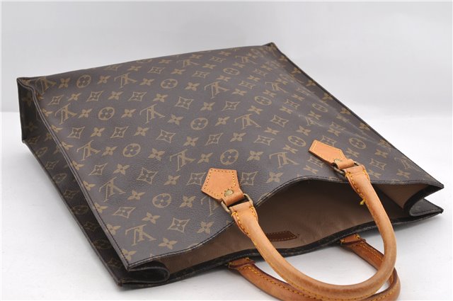 Authentic LOUIS VUITTON Monogram Sac Plat Hand Bag Purse M51140 LV 3614C