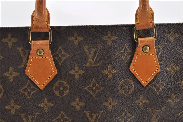 Authentic LOUIS VUITTON Monogram Sac Plat Hand Bag Purse M51140 LV 3614C