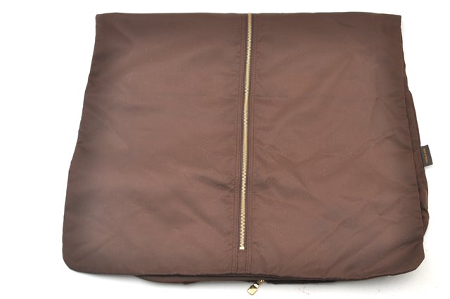 Authentic Louis Vuitton Vintage Garment Cover Nylon Leather Brown LV 3614F