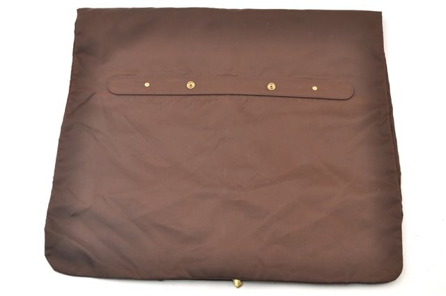 Authentic Louis Vuitton Vintage Garment Cover Nylon Leather Brown LV 3614F