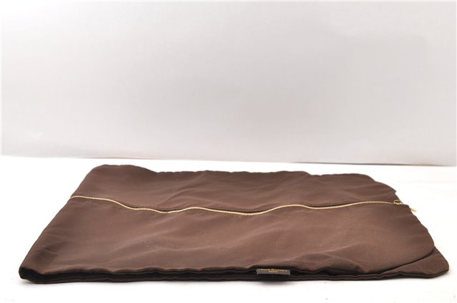 Authentic Louis Vuitton Vintage Garment Cover Nylon Leather Brown LV 3614F