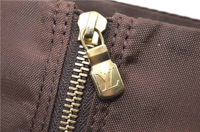 Authentic Louis Vuitton Vintage Garment Cover Nylon Leather Brown LV 3614F