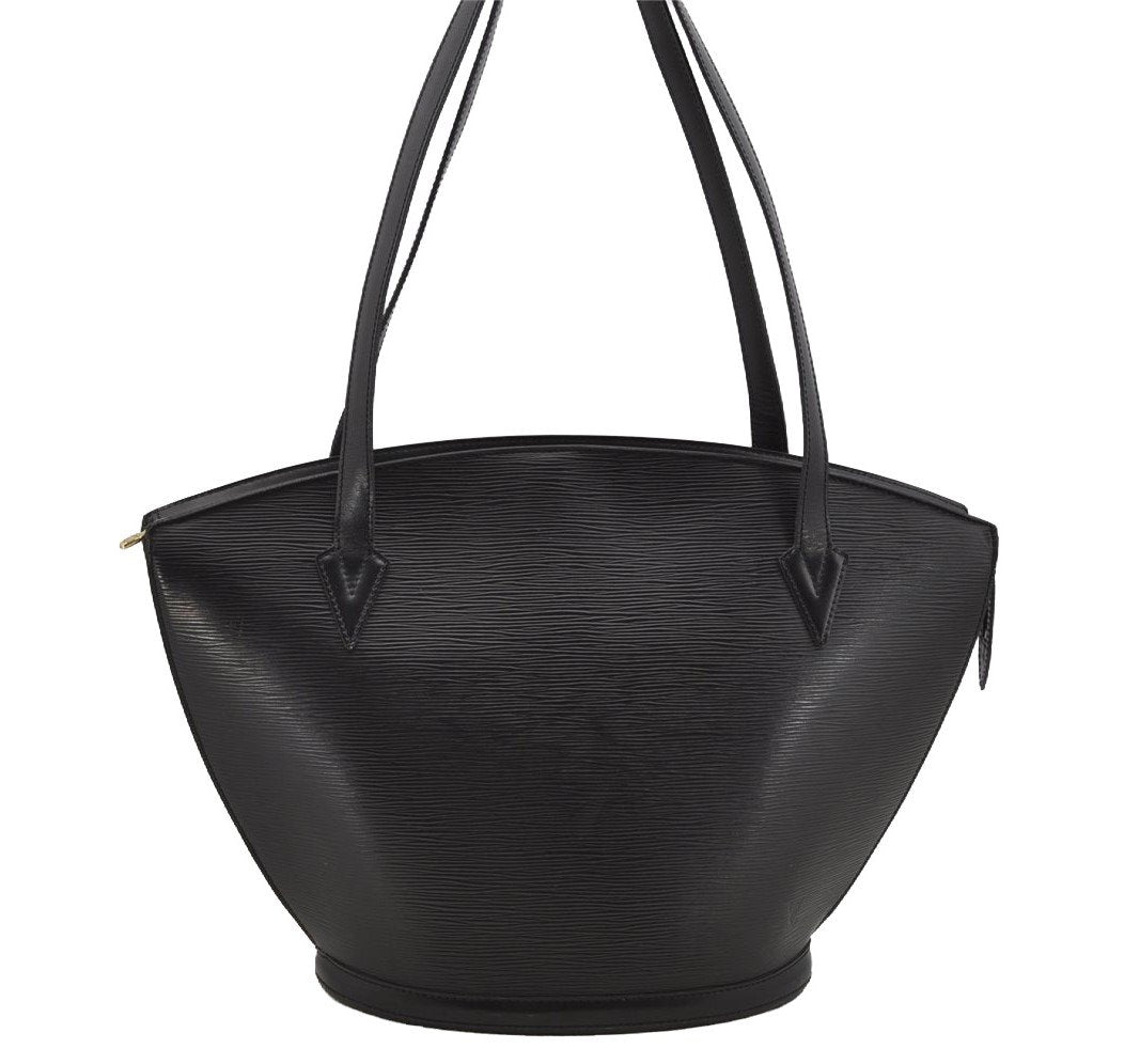 Auth Louis Vuitton Epi Saint Jacques Shopping Shoulder Bag Black M52262 LV 3614I