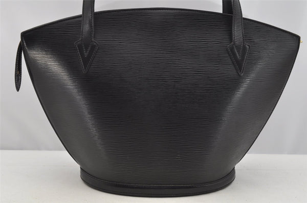 Auth Louis Vuitton Epi Saint Jacques Shopping Shoulder Bag Black M52262 LV 3614I