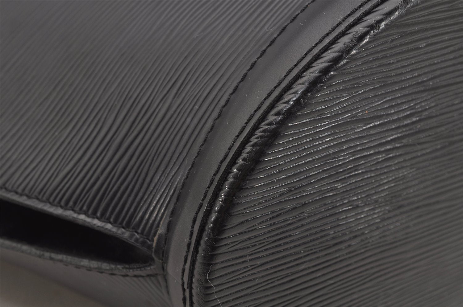 Auth Louis Vuitton Epi Saint Jacques Shopping Shoulder Bag Black M52262 LV 3614I