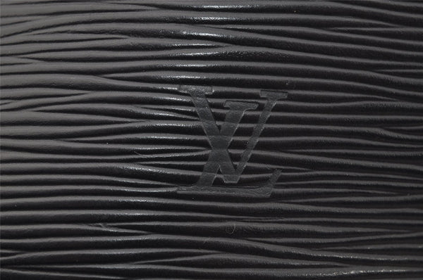 Auth Louis Vuitton Epi Saint Jacques Shopping Shoulder Bag Black M52262 LV 3614I