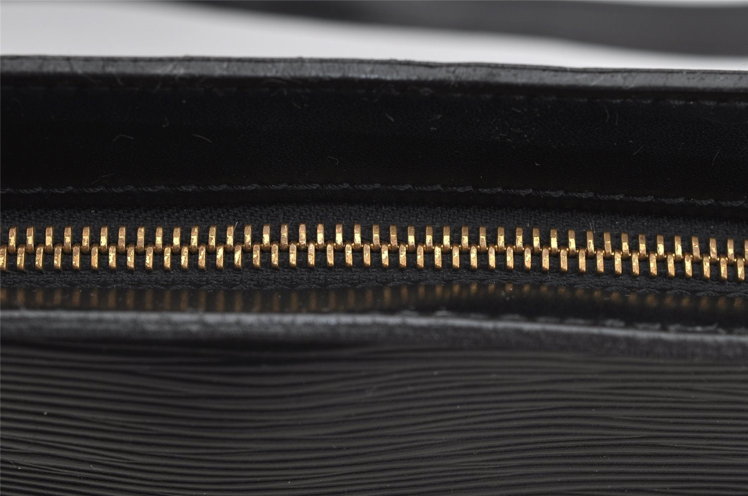 Auth Louis Vuitton Epi Saint Jacques Shopping Shoulder Bag Black M52262 LV 3614I